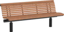  Seat Essen with timber seat base