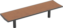  Banquette Römö PAG avec assise en bois
