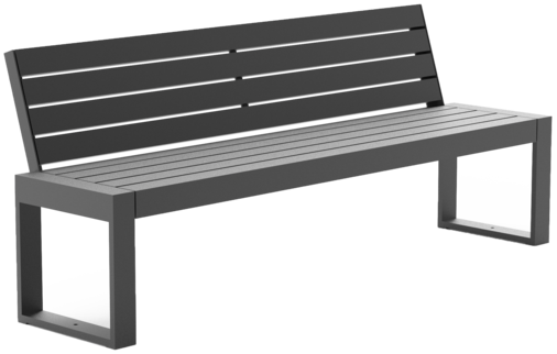 Sitzbank Cubo ST mit Stahlauflage