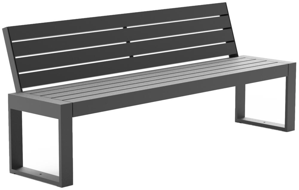 Sitzbank Cubo ST mit Stahlauflage