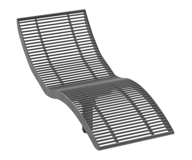 Liege mit Stahlauflage Einzelliege Römö