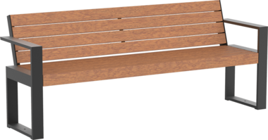 Sitzbank mit Holzauflage Banc Cubo avec assise en bois