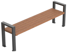  Banquette Tulln avec assise en bois