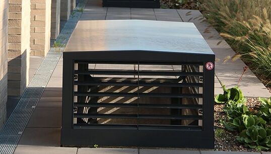 Ventilation shaft covers for underground garages