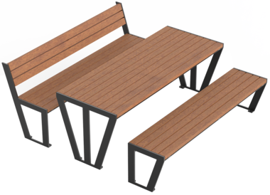 Sitzgruppe Ensemble table et bancs Legea