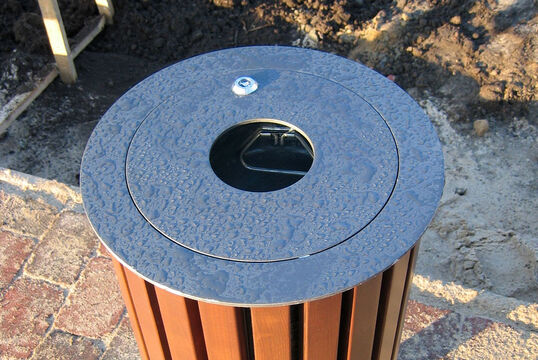 Abfallbehälter Abfallbehälter Serie 800 Holz