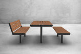 Tisch Aurich mit Holzauflage