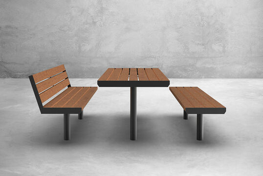 Tisch Tisch Aurich mit Holzauflage