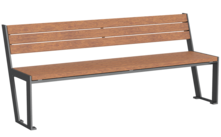  Seat Legea with timber seat base