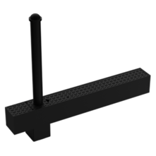  Retractable folding bollard