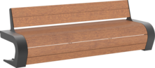  Seat Beluga with timber seat base