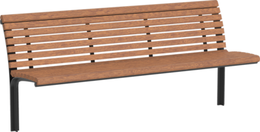 Sitzbank mit Holzauflage Sitzbank Taragona mit Holzauflage