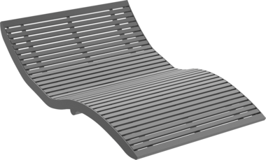Liege mit Stahlauflage Double lounger Römö RE