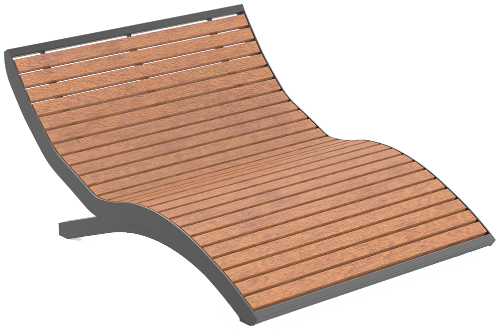 Double lounger Fanö Wood