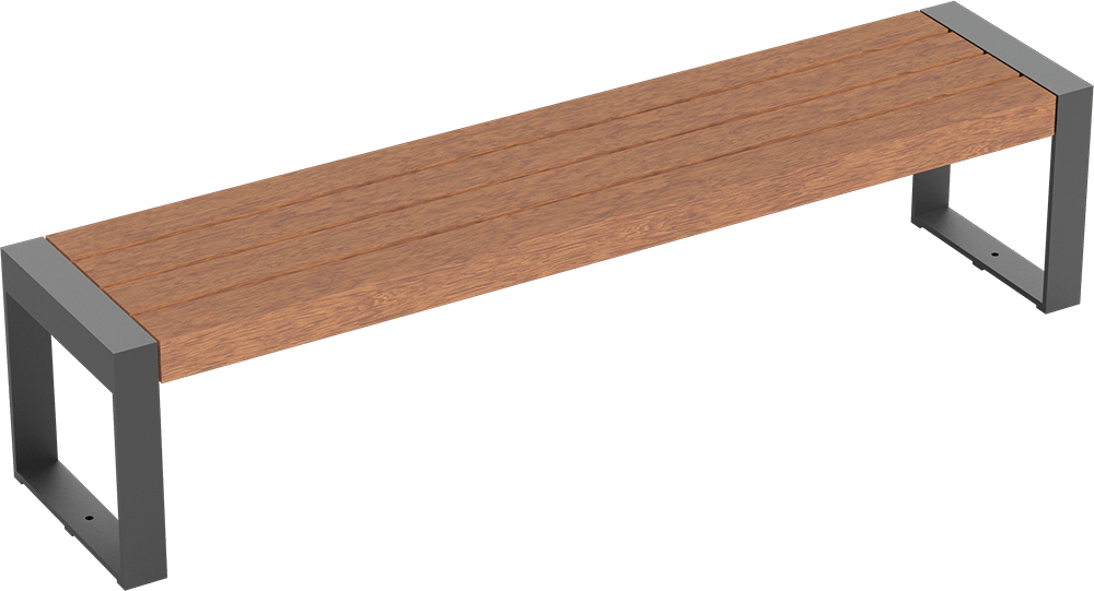 Banquette Espo avec assise en bois