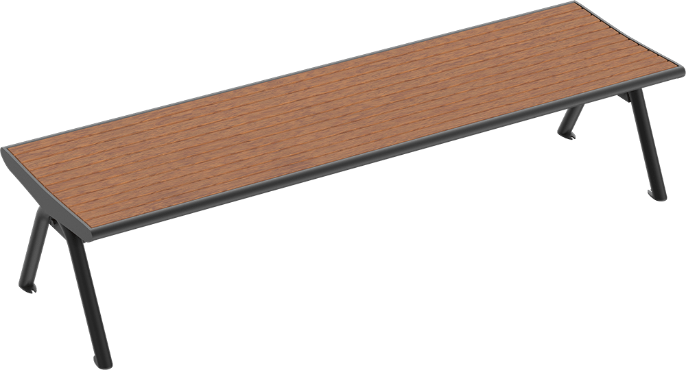 Banquette Fanö PAG avec assise en bois