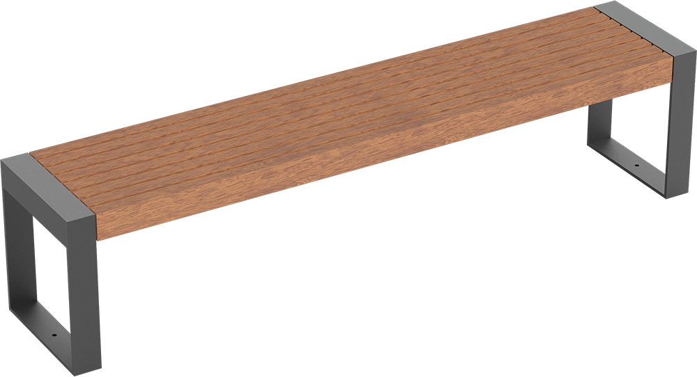 Banquette Scape III avec assise en bois