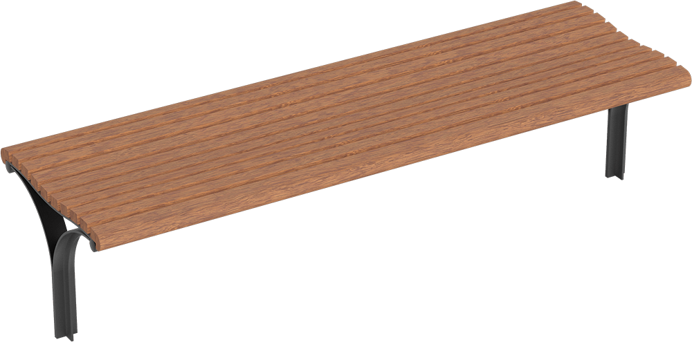 Banquette Taragona avec assise en bois