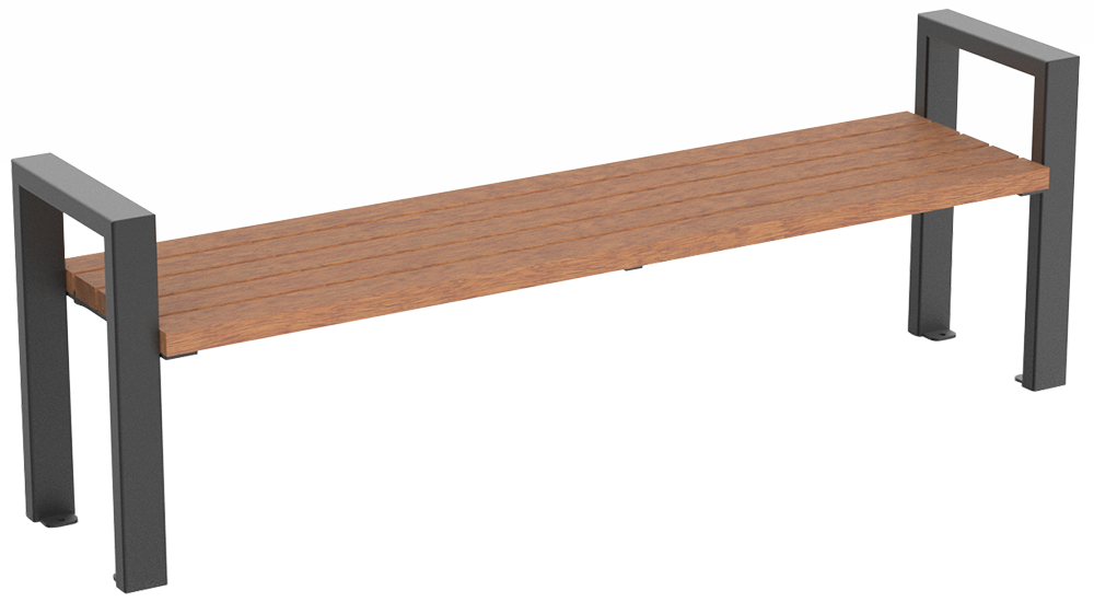 Banquette Tulln avec assise en bois