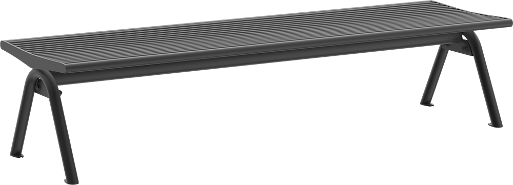 Banquette Fanö avec assise en acier