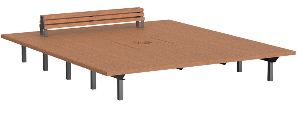 Plate-forme d'assise/de couchage Bocholt