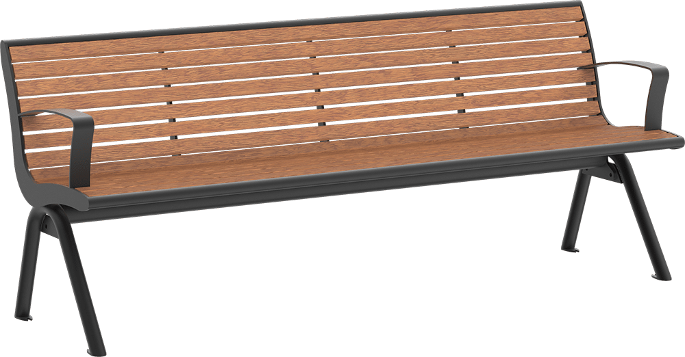 Banc Fanö PAG avec assise en bois