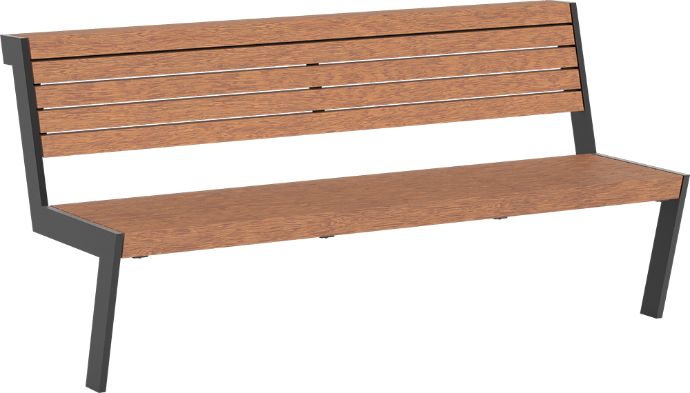 Banc Henne SL avec assise en bois