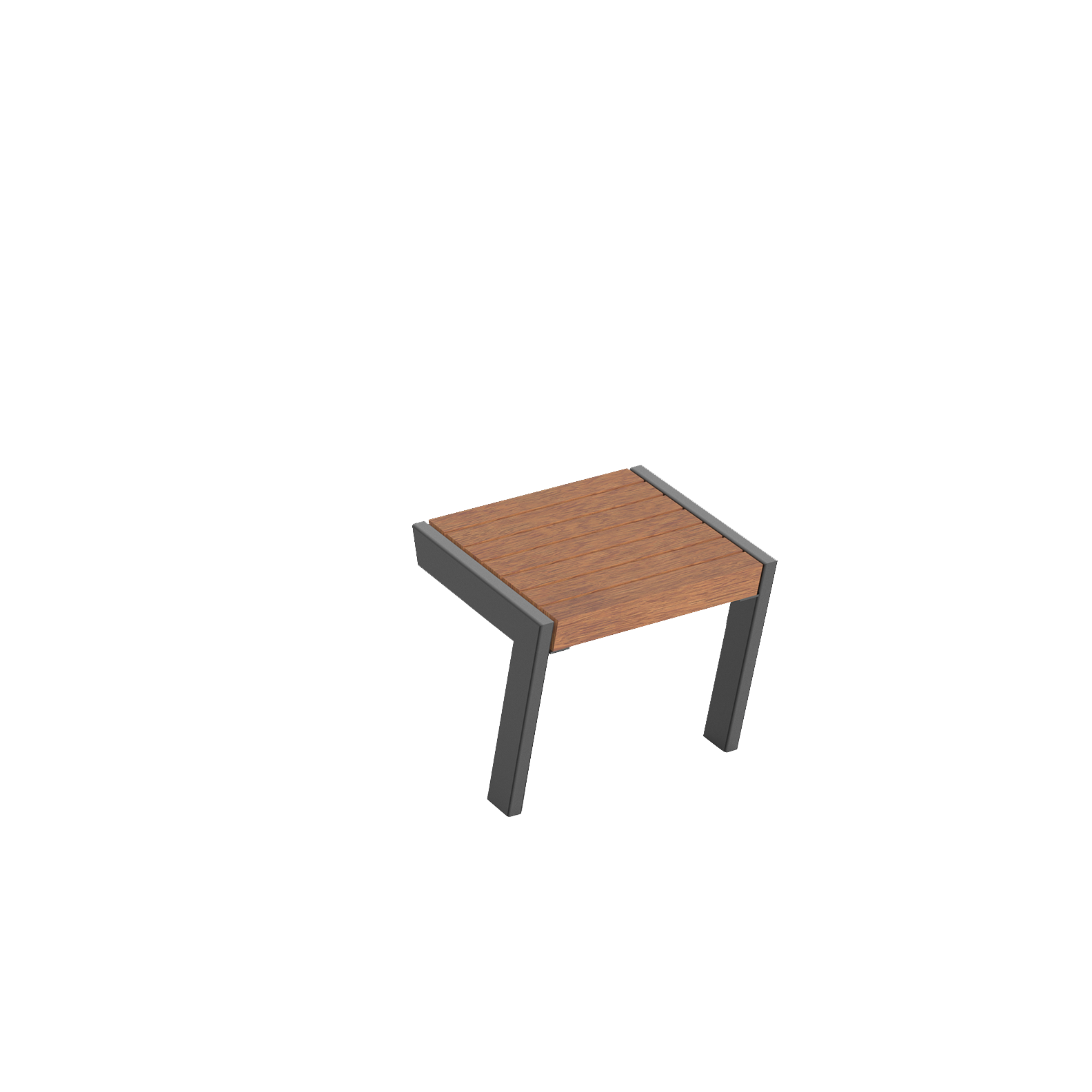 Tabouret Henne avec assise en bois