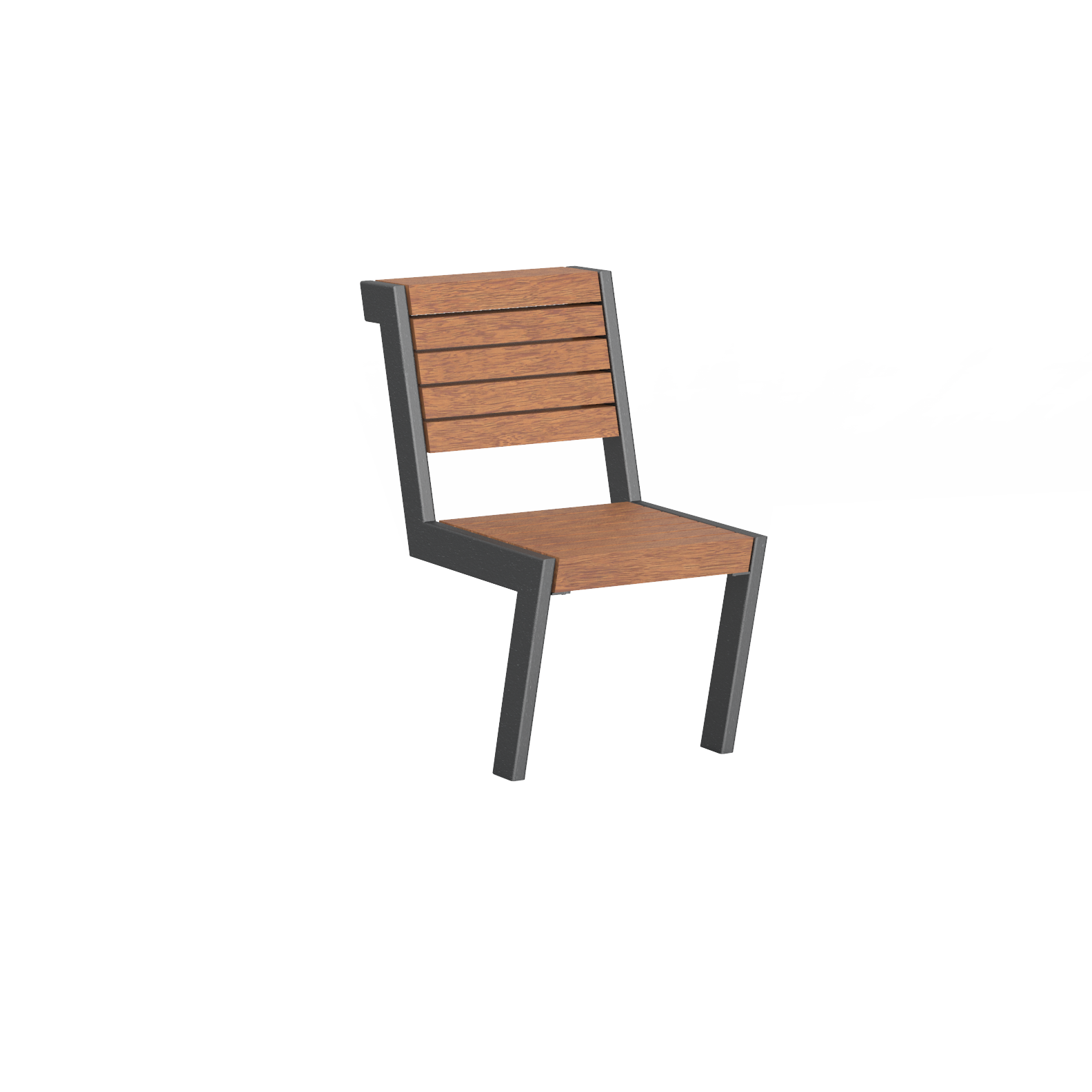 Chaise Henne avec assise en bois