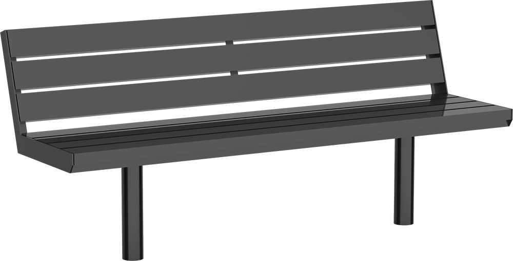 Banc Aurich ST avec assise en acier