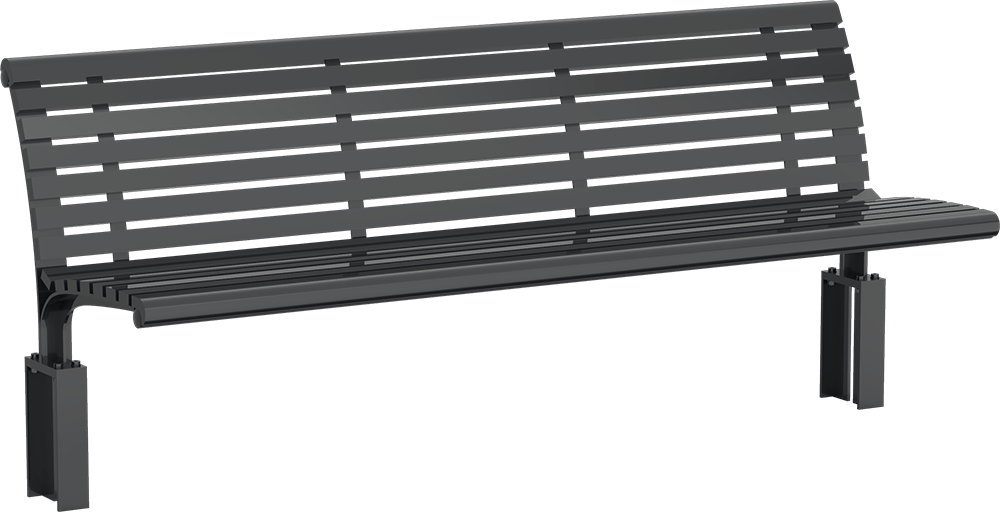 Banc Bremen ST avec assise en acier