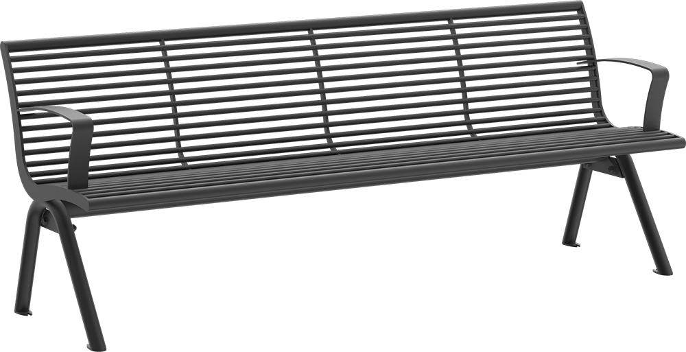 Banc Fanö avec assise en acier