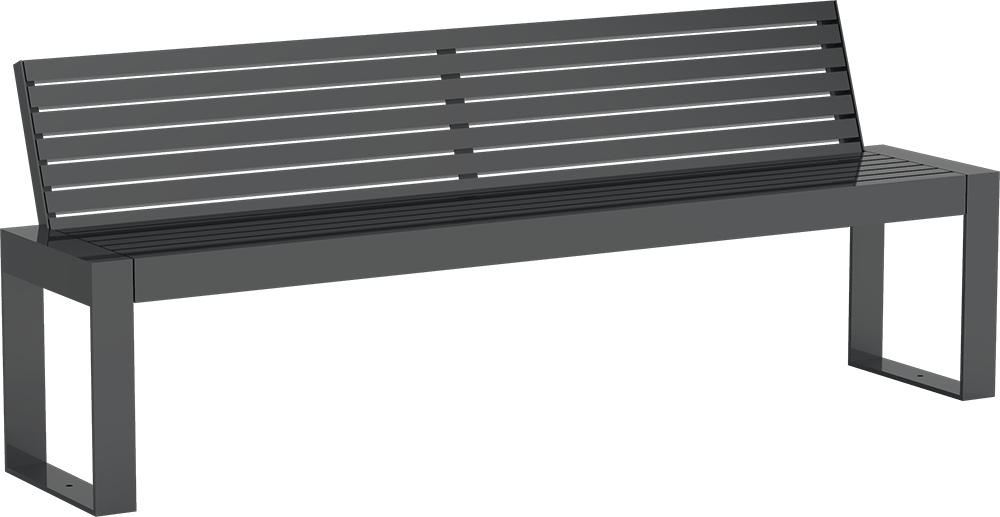 Banc Scape III ST avec assise en acier