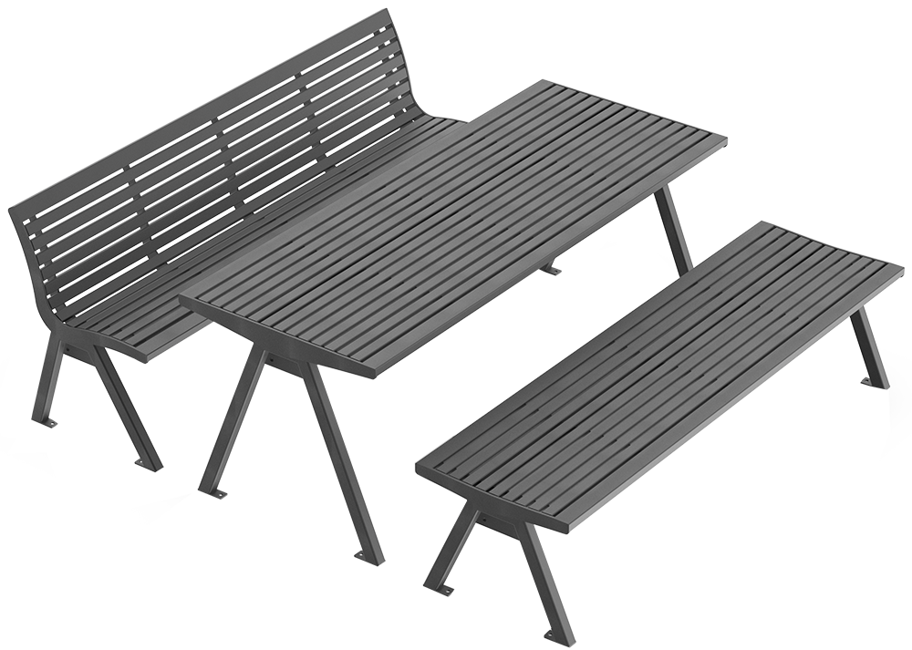 Ensemble table et bancs Fanö RE
