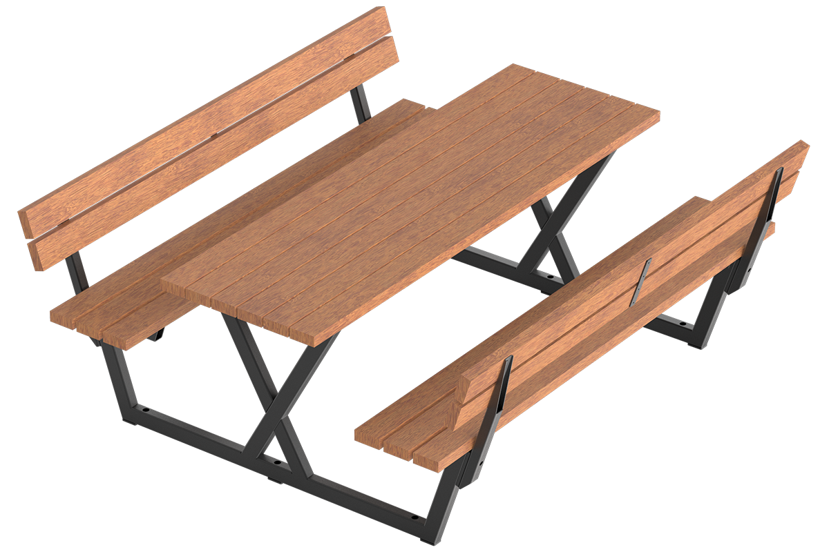 Ensemble table et bancs Maneva