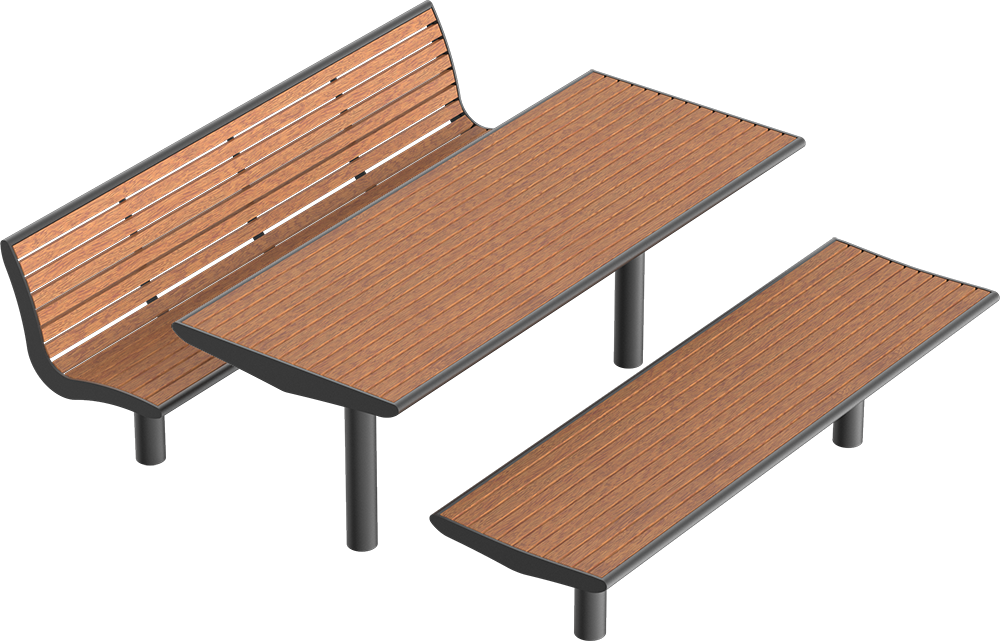 Ensemble table et bancs Römö PAG