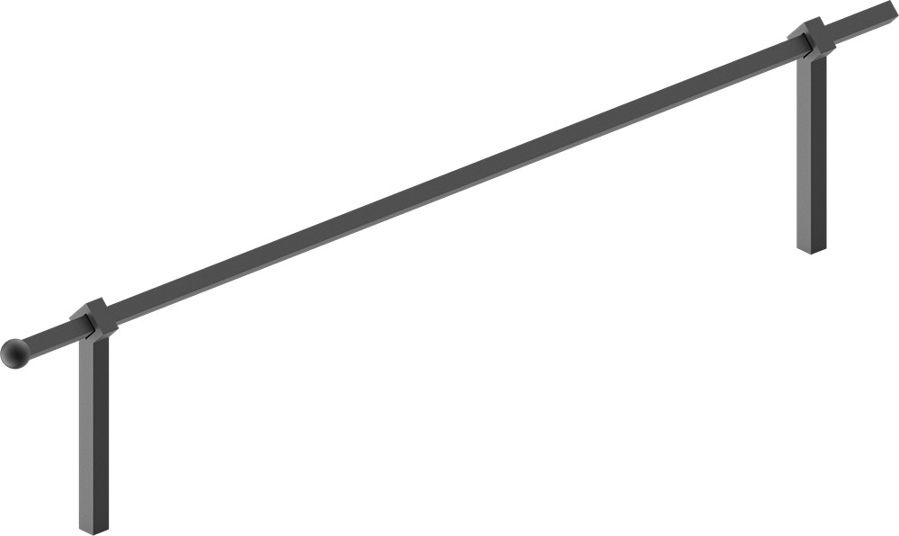Support de rail GCX avec une voie en T en aluminium JB 820-625-163 par